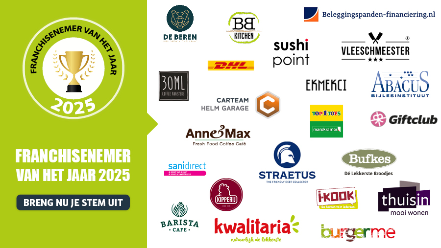 Franchisenemer van het Jaar 2025: help jouw favoriet naar de finale